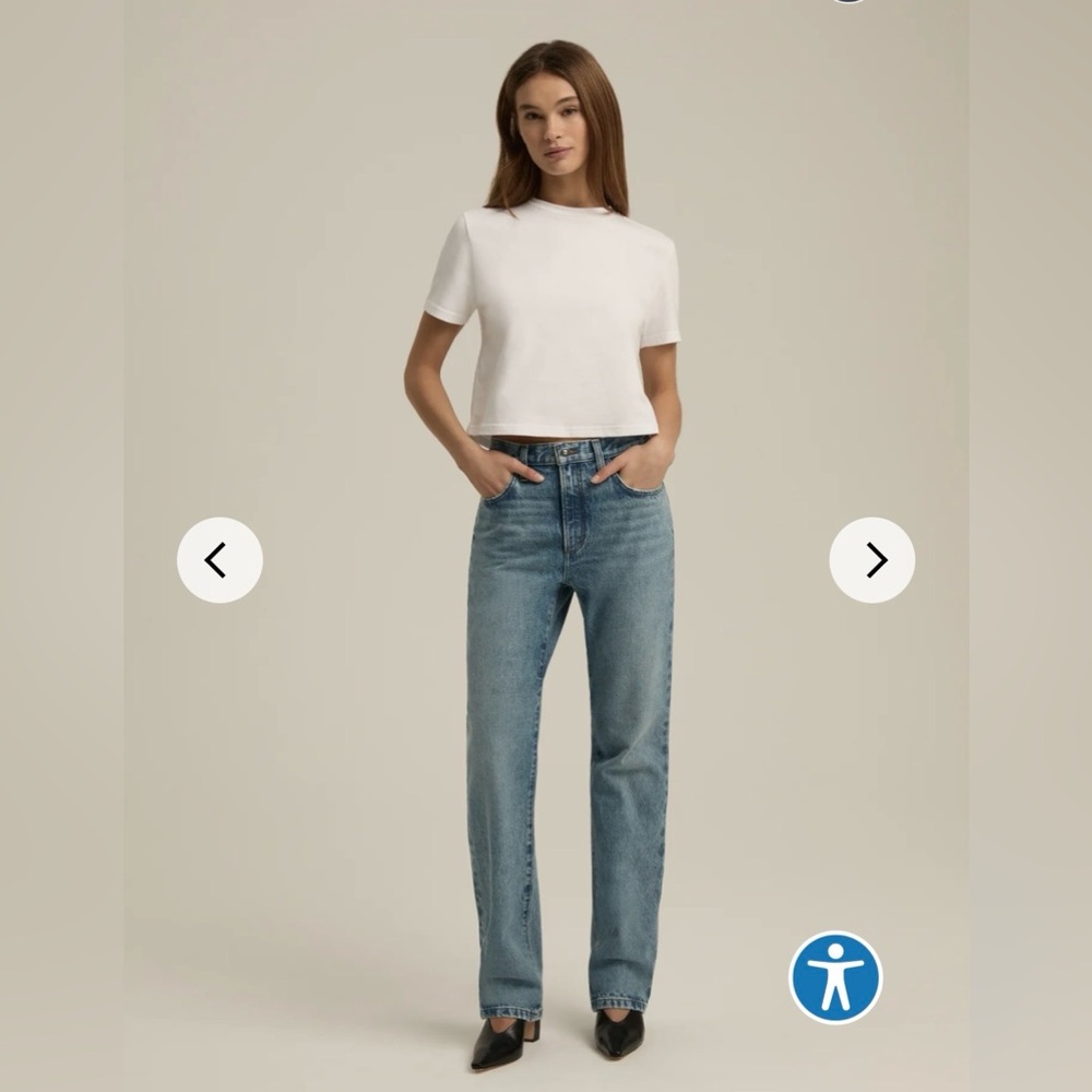 Favorite Daughter Denim The Mikaela Low Slung Long Slim Straight NWT - Picture 4 of 16